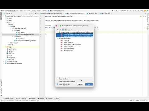 Spring Bean Life Cycle Methods