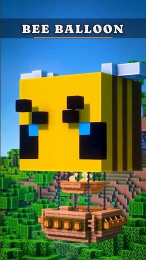 BEE HOT-AIR BALLOON - Easy Minecraft Build