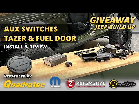 Mopar Auxiliary Switch Install with Z Auto Tazer for Jeep Wrangler JL + WIN THIS JEEP!