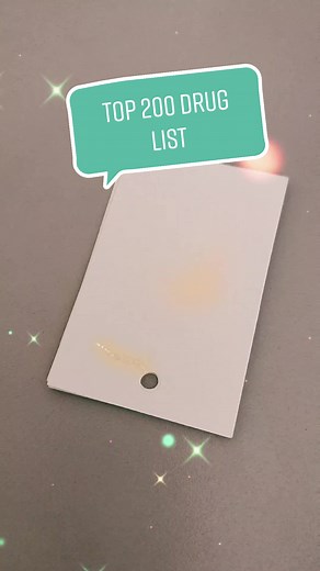 Hi Everyone! Here's how I was able to study for my top 200 drug list for pharmacy. Memorizing the top 200 made it very useful when it came to the Pharmacy Technician Certification Exam, hopefully this helps. here's the link for the flashcards: https://www.amazon.com/White-Blank-Customizable-Binder-Sheets/dp/B088R8KD9T?crid=1UM1YJG2M4XTN&keywords=flash+cards+for+studying&qid=1686688373&s=office-products&sprefix=flash,office-products,145&sr=1-36&th=1&linkCode=ll1&tag=karynag15-20&linkId=e994fc3c72