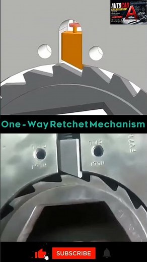 One-Way Ratchet Mechanism Working Animation #shorts