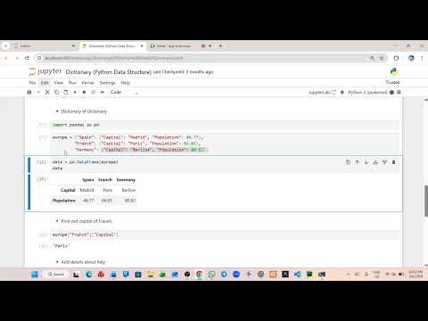 Class 6 Dictionary (Python Data Structure)