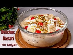 No Sugar Delicious Flattened Rice/Poha Dessert.Healthy Dessert .Iftar Special Recipe.