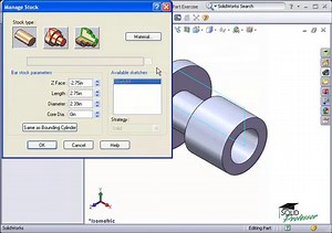 3-1 Turning Exercise Part Exercise 1A (CAMWorks Tutorials)