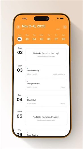 SwiftUI Custom Calendar Task | Scroll Effect 🔥🔥