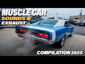 MUSCLE CARS - Sounds & Exhaust Compilation 2025