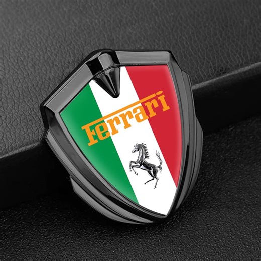 Ferrari Metal Shield Emblem Domed Fender Sticker Self-adhesive Resin Logo Rear Window Car Badge - Etsy Canada