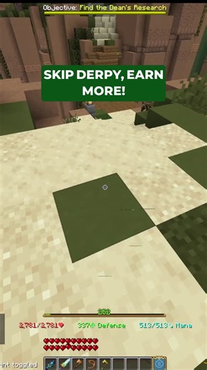 Avoiding Dungeons in Hypixel Skyblock During Derpy