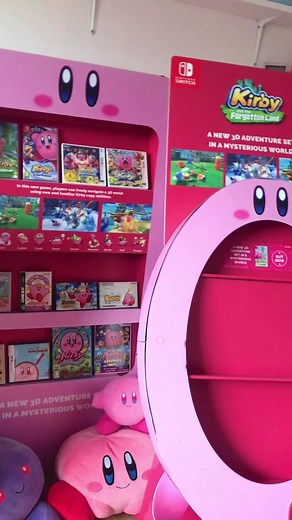 Kirby Collection Shelf - Pink Gaming Display