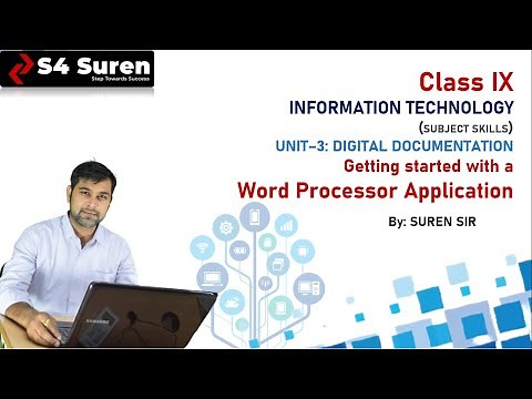 CH-4 Getting started with a Word Processor ​| UNIT–3: DIGITAL DOCUMENTATION | CLASS: IX IT (402)
