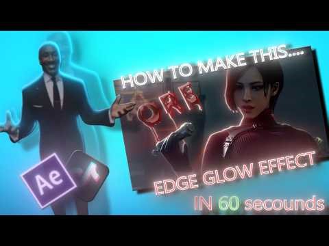VIRAL Edge glow effect Tutorial! in just 60 seconds || After Effects