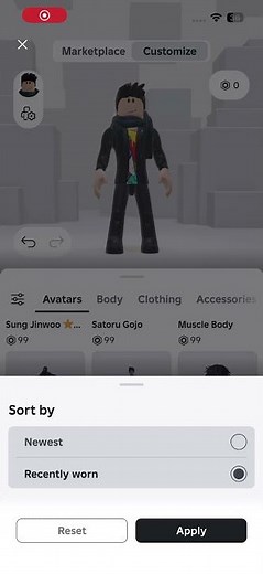 How to reset avatar on roblox #shorts #roblox