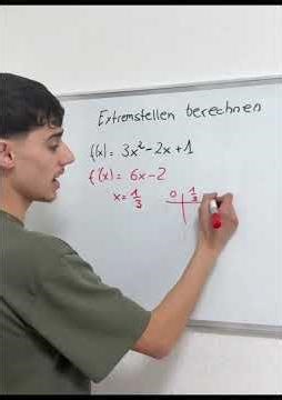 Die Extremstellen berechnen