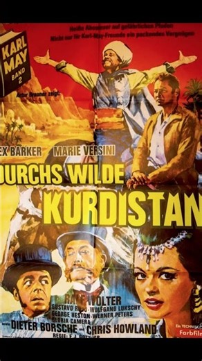 Lex Barker, Marie Versini, Durchs wilde Kurdistan, Ralf Wolter, Dieter Borsche und Chris Howland