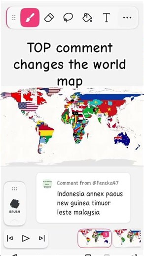 TOP comment changes the world map part 8