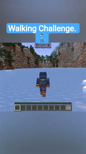 I challenge myself to just walk in Minecraft. #comedy #memes #minecraft