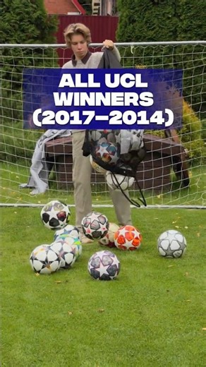 Evolution of Champions League Winners & Match Balls (2014–2017) 🏆⚽Which year had the best ball? 👇