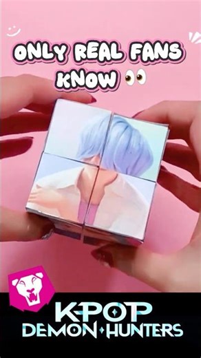 SAJA BOYS Rubik’s Cube That Actually Works?! 😳💙 #kpopdemonhunters