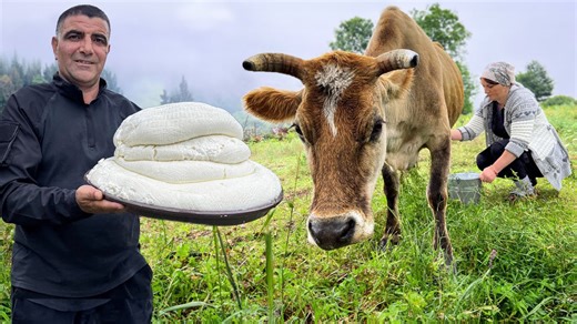Traditional Azerbaijani cheese made from fresh milk