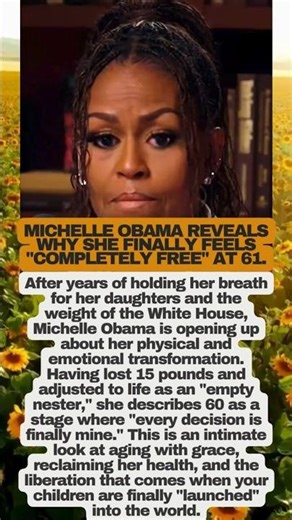 Michelle Obama: My Transformation at 61 ✨ #MichelleObama #healthjourney