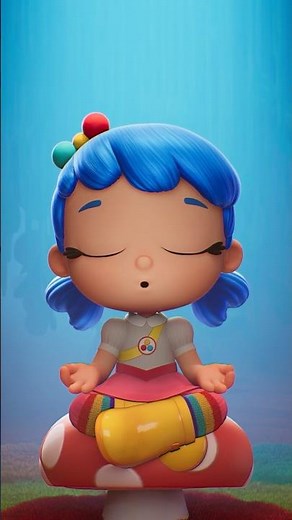 Deep Breathing with True 🧘 | 1-Minute Meditation | #trueandtherainbowkingdom #shorts