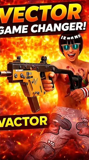 omg 🤯 vector is game changer gun 🔫#freefireshorts