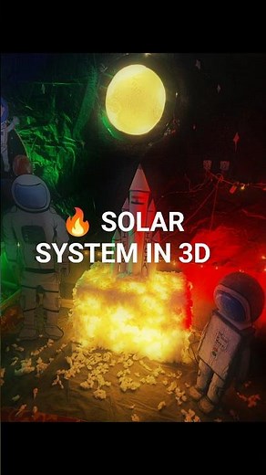 Amazing 3D Hologram Solar System 🌌 | Science Project #shorts #shortvideo #solarsystem #education