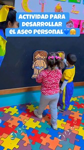 Actividad para trabajar la importancia del aseo personal en los niños - Aula 2 años prekinder🤗💙experimentando nuestros niños aprender mejor🤗 #niños #kinder #divertido #estimulaciontemprana #agua | Baby Genius School