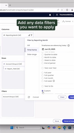 19K views · 70 reactions | How to automate your FP&A reporting and analysis. 勞 #excel #exceltips #exceltricks #spreadsheets #corporate #accounting #finance #workhacks #tutorial #sheets #datarails #datarailspartner | Excel Dictionary | Facebook