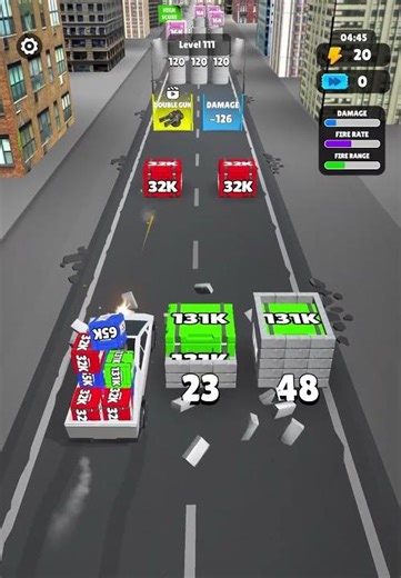 Car Rush 2048 gameplay (Level 111 and 112)