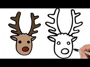 How to Draw Reindeer Hand | Christmas Easy Step-by-Step Tutorial!