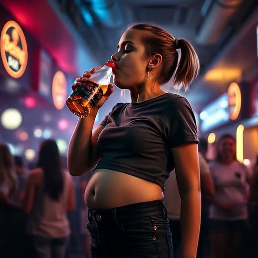 Beer chug belly expansion 6