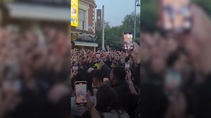 20K views · 155 reactions | Coldplay fans were treated to an early preview of the band's upcoming Croke Park concerts as frontman Chris Martin performed a surprise gig in Dublin city centre  A huge crowd had formed close to St Stephen's Green Shopping Centre and fans weren't left disappointed when Martin arrived on the scene at around 8.30pm | Irish Daily Mirror | Facebook