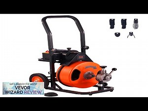 VEVOR Drain Cleaning Machine 100FT x 3/8 Inch Sewer Snake Machine Auto Review