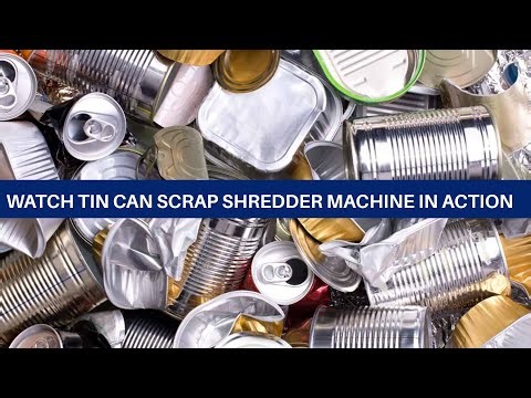 Shredding UBC Aluminum Cans for Easy Recycling | Metal Scrap Shredder in Action