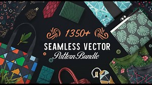 Looking for patterns that you can use to create a seamless image that could be endlessly repeated to create unique backgrounds and designs? Here is the perfect bundle for you - The Seamless Vector Pattern Bundle, with 1350 Vector Patterns for all your creative projects. Ideal for wallpapers, greeting cards, invitations, wrapping paper, stationery, mobile covers, sneakers, shirts, textile and fabric, fashion, pillows, t-shirts, dresses, tote bags, packaging and much more ... Here's what you will 