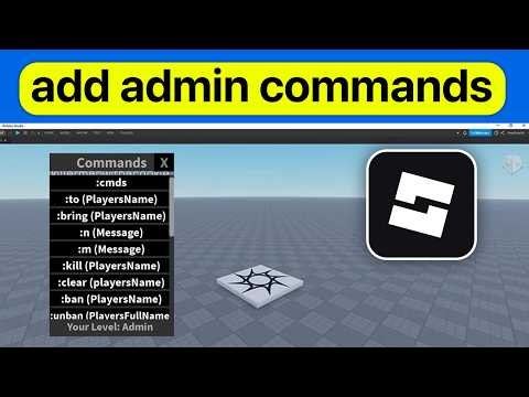 How to Add Admin Commands in Your Roblox Game - 2026 Guide