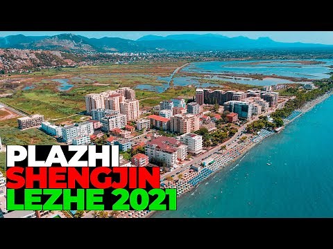 SHENGJIN BEACH - SHENGJIN 2021, LEZHE | 4K DRONE VIDEO, ALBANIA 2021