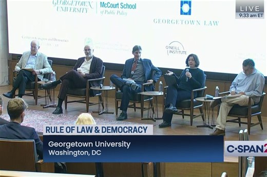 Georgetown University Discussion on the Rule of Law and Democracy Around the Globe, Opening