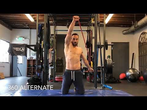 Shoulder Mobility Warmup With Bands