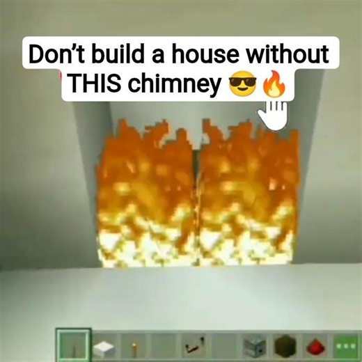 Built a cozy chimney in Minecraft 🔥🏠#minecraft#shorts#gaming