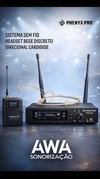 The Phenyx Pro, a professional wireless headset microphone system, has arrived at AwA Sonorização...