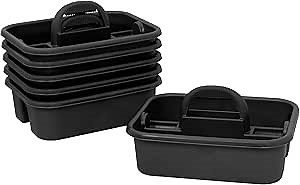 Amazon.com: Akro-Mils 09185 Plastic Tote Tool & Supply Cleaning Caddy with Handle, 18-3/8-Inch x 13-7/8-Inch x 9-Inch, Black : Everything Else