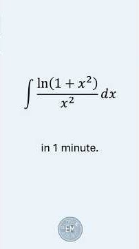 How can we solve this integral in 1 minute? #maths #calculus #integration #integral