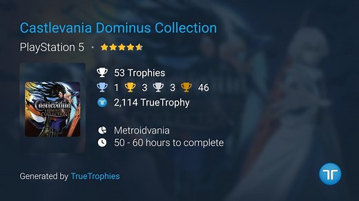 Castlevania Dominus Collection Trophies