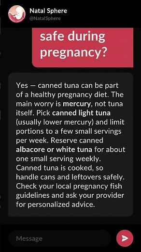 Is canned tuna safe during pregnancy?