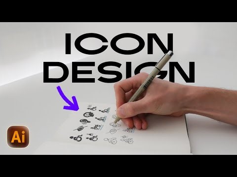 Step by Step Icon Design Process in Illustrator from Start to Finish