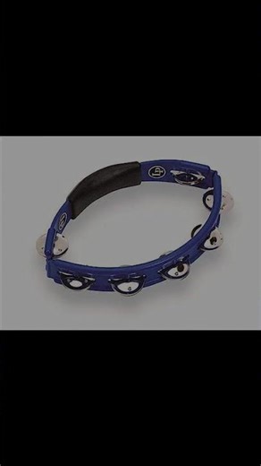 Latin Percussion City Series Hand Held Blue Tambourine Short