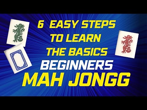 Beginners 6 simples steps How to play MAH JONGG American Game flow #mahjong #NMJL #familyfun