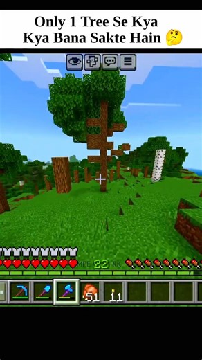 😱 Sirf 1 TREE Se Kitni Cheezein Ban Sakti Hain? | Minecraft Crafting Table Secret 🌲🔥